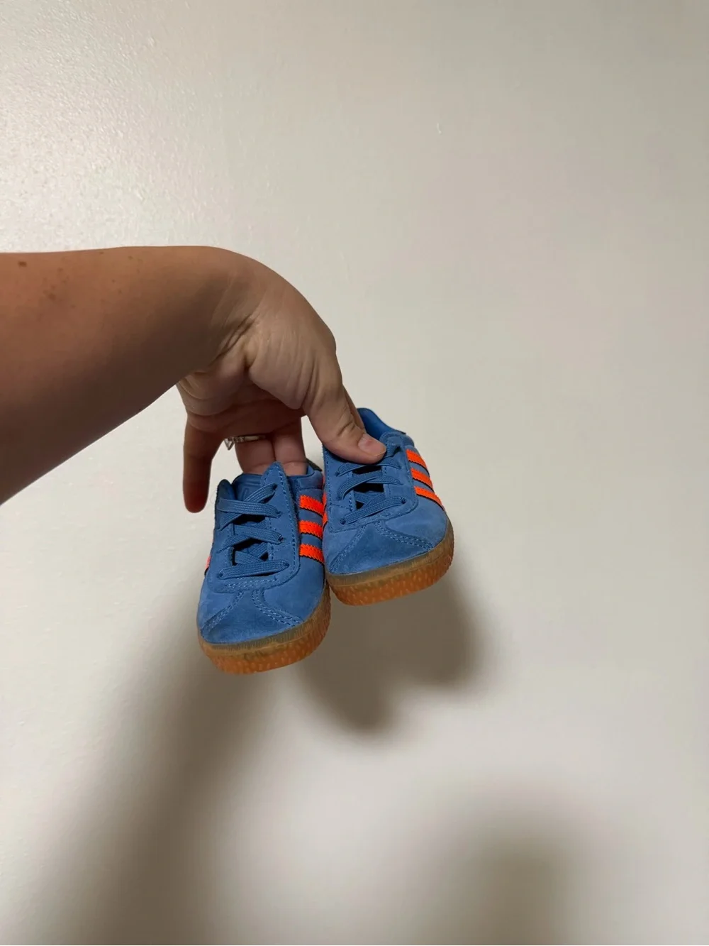 adidas blue suede